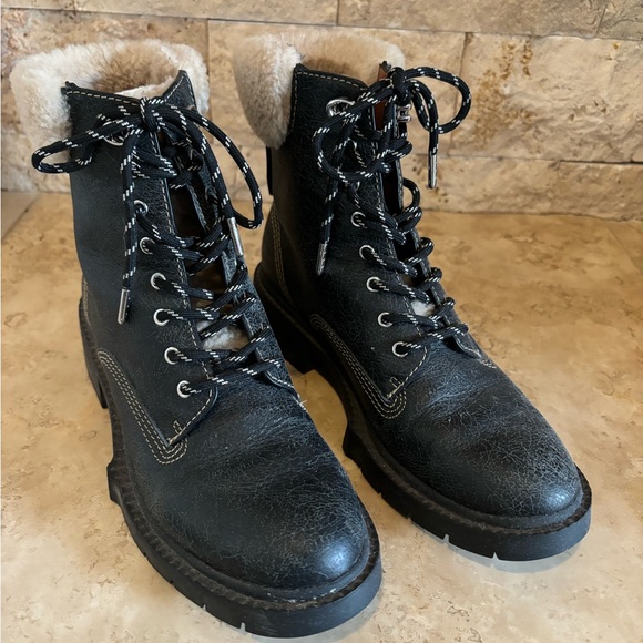 Coach Lorimer Bootie with Sherling Detail. - Picture 2 of 7